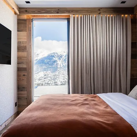 De Luxe A Avec Spa, Acces Direct Aux Pistes - Fr-1-755-23 Шале Ла-Плань