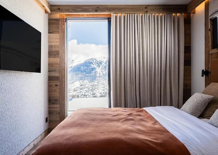 De Luxe A Avec Spa, Acces Direct Aux Pistes - Fr-1-755-23 Шале Ла-Плань